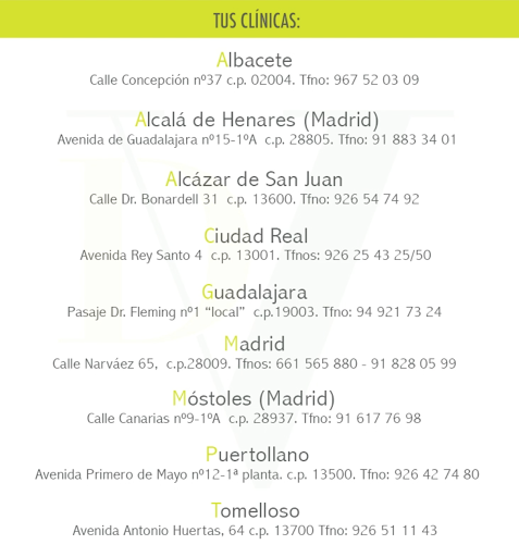 Clínicas especializadas en Albacete